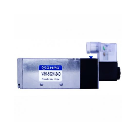 Válvula Direcional 5/2 Vias Solenoide, Corpo Em Inox 316 - Série VS5